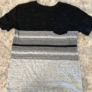 Black and gray stripe Cat and Jack youth large tee never worn